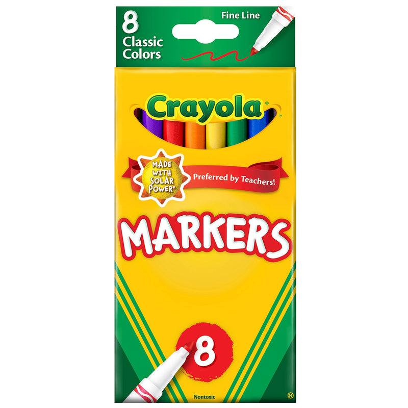 MARCADORES DE COLORES CRAYOLA- CLASSIC FINE 8 