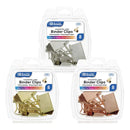 Assorted Size Satin Binder Clip (8/Pack)