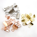 Assorted Size Satin Binder Clip (8/Pack)