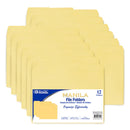 Manila File Folder 1/3 Cut Letter Size (12/Pack)
