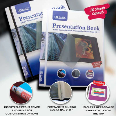 Presentation Book 10-Pockets