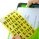 Gold Foil Alphabet Label (378/Pack)