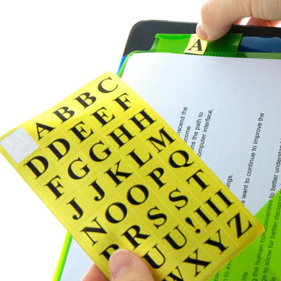 Gold Foil Alphabet Label (378/Pack)