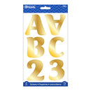 Alphabet & Number 2" Metallic Gold Color (10 SHEETS)