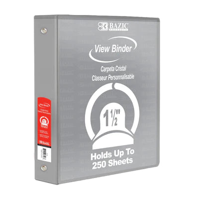 CARPETA "VIEW BINDER" DE 1.5"- GRAY