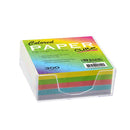 3" X 3" 300 Ct. Color Paper Cube w/ Tray