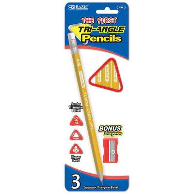 Set Lapiz grueso triangular Bazic
