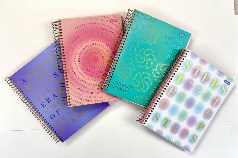Libreta Argollada Universitaria 8 Materias- Blush