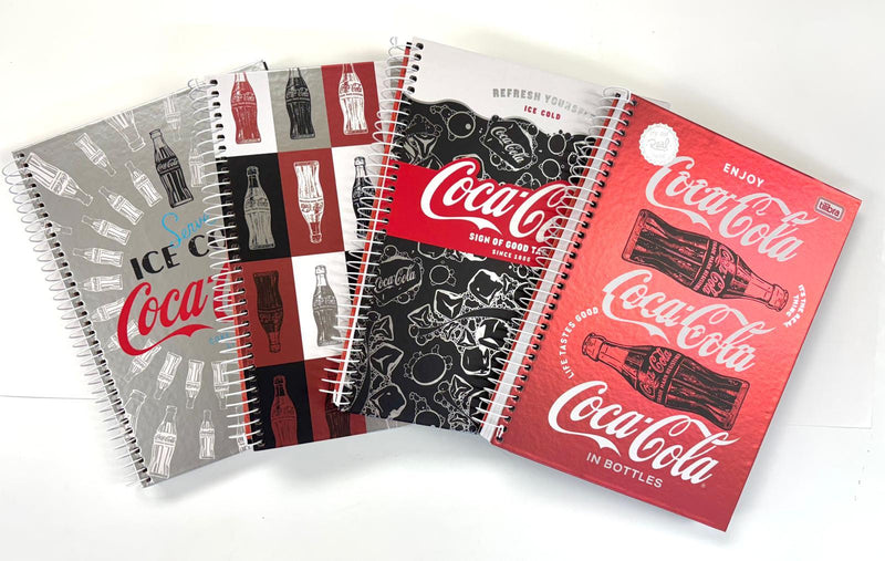 Libreta Argollada Universitaria 10 Materias- Coca Cola