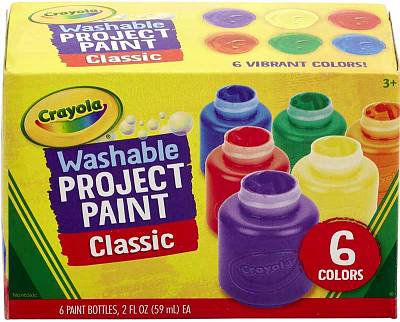 Crayola Washable Kids Paint- 6 colors