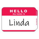 LABEL HELLO MY NAME IS - RED