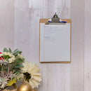 Hardboard Clipboard Standard Size w/ Sturdy Spring Clip