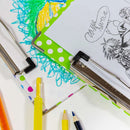 Paperboard Clipboard Standard Size Polka Dot w/ Low Profile Clip