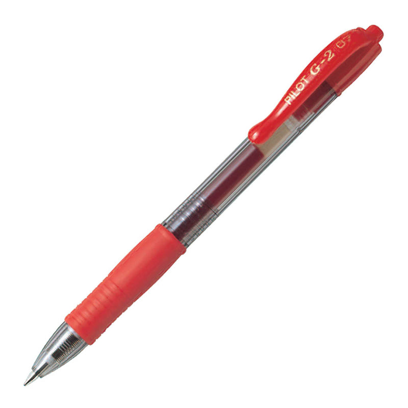 Bolígrafo retractable Pilot G2 07 rojo