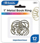1" METAL BOOK RING