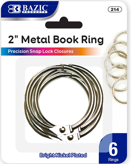 2" METAL BOOK RING