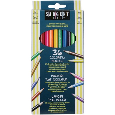 LAPICES DE COLORES  MARCA SARGENT- 36