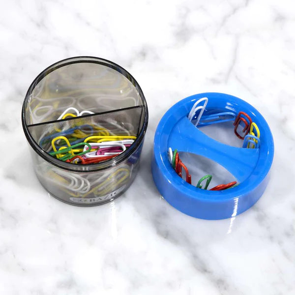 Magnetic Paper Clips Holder w/ No. 1 Paper Clip Assorted Color