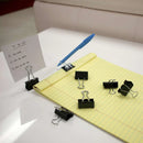 Small 3/4" (19mm) Black Binder Clip (20/Pack)