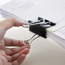 Large 2" (51mm) Black Binder Clip (4/Pack)
