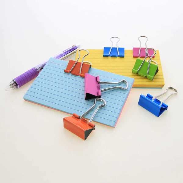 Medium 1-1/4 (32mm) Assorted Color Binder Clip (8/Pack)