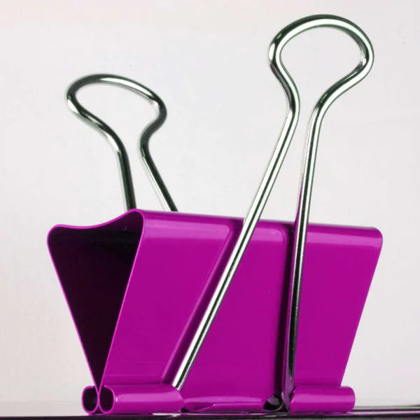 Medium 1-1/4 (32mm) Assorted Color Binder Clip (8/Pack)