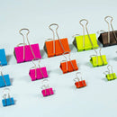 Large 2" (51mm) Assorted Color Binder Clip (4/Pack)