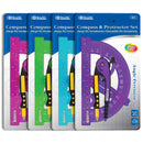 Scale-Arm Compass & 6" Protractor Set- Marca Bazic