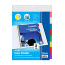 Dividers w/ 8-Insertable Color Tabs