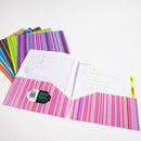 Poly 2-Pockets Portfolio - Stripes