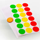 Assorted Color 3/4" Round Label (306/Pack)