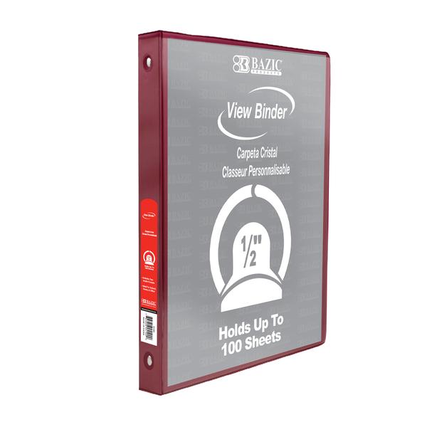 CARPETA "VIEW BINDER" DE 1/2"- BURGUNDY