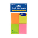 4 STICK ON NOTES NEON COLORS