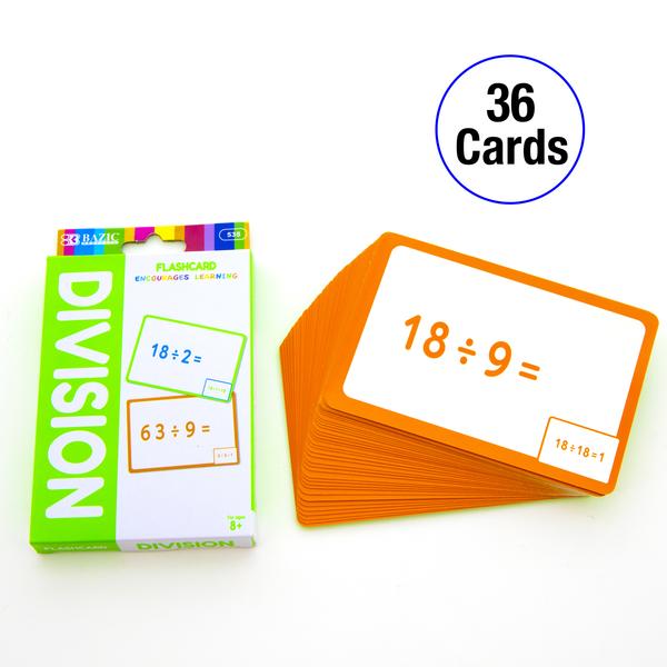 Flash Cards Division (36/Pack)