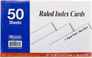 50 RULED INDEX CARD 5x8