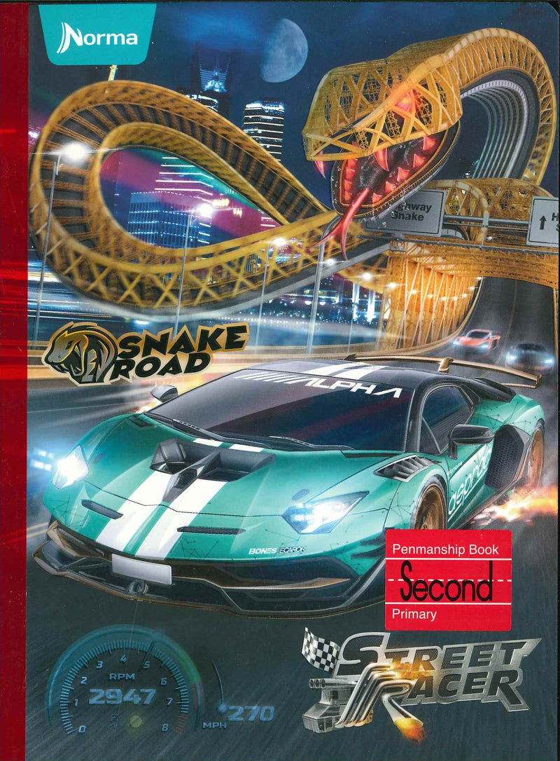 Libreta Caligrafia- STREET RACER SECOND