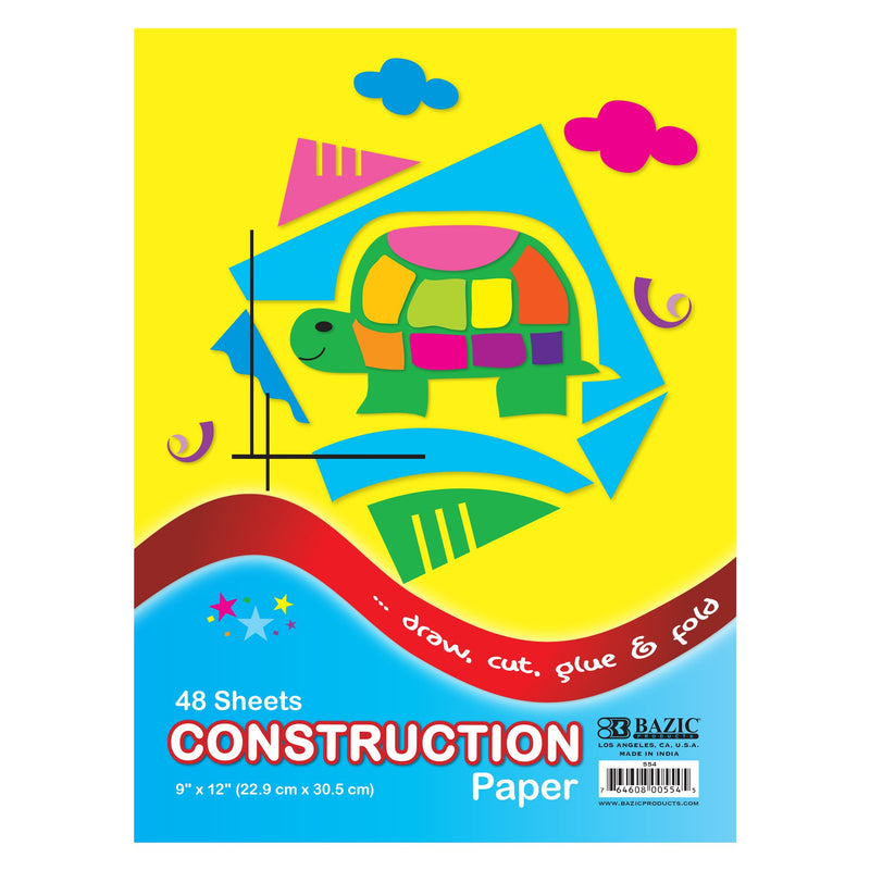 Construction Paper, 9"X 12"(48 Ct.)