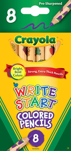 LAPICES DE COLORES MARCA CRAYOLA- WRITE START 8