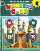 CUADERNO DE PRACTICA- NUMBERS 0-30