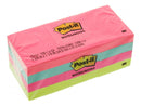 Post-it  Original Pads In Neon Colors, 1 1/2 X 2, 100-Sheet, 12/pack