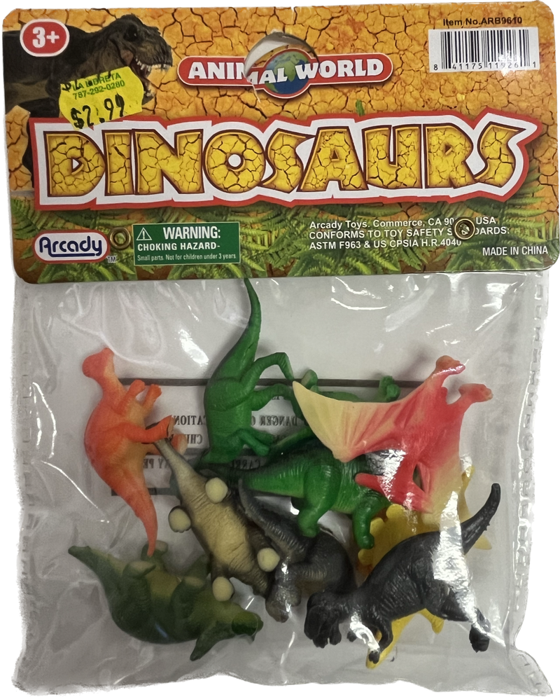 Set de animalitos plasticos- Dinasaurios