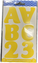 Alphabet & Number 2" Yellow (10 SHEETS)