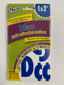 SELF ADHESIVE LETTERS STICKERS 1" & 2"- AZUL