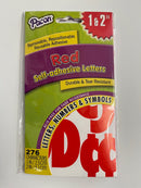 SELF ADHESIVE LETTERS STICKERS 1" & 2"- ROJA