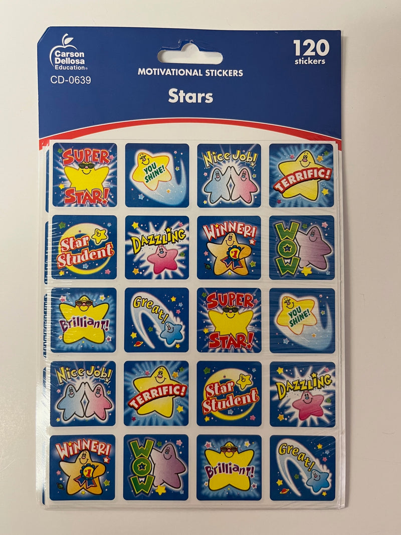 Paquete de Stickers- Motivational Stars
