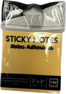 Stick On Notes 3" X 3" 100 Ct. Neon Colors