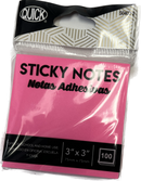 Stick On Notes 3" X 3" 100 Ct. Neon Colors