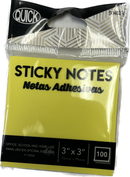 Stick On Notes 3" X 3" 100 Ct. Neon Colors