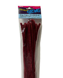 Chenille- Burgundy 25pc