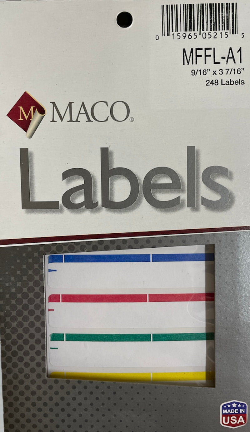 FILE FOLDER LABELS - ASSORTED